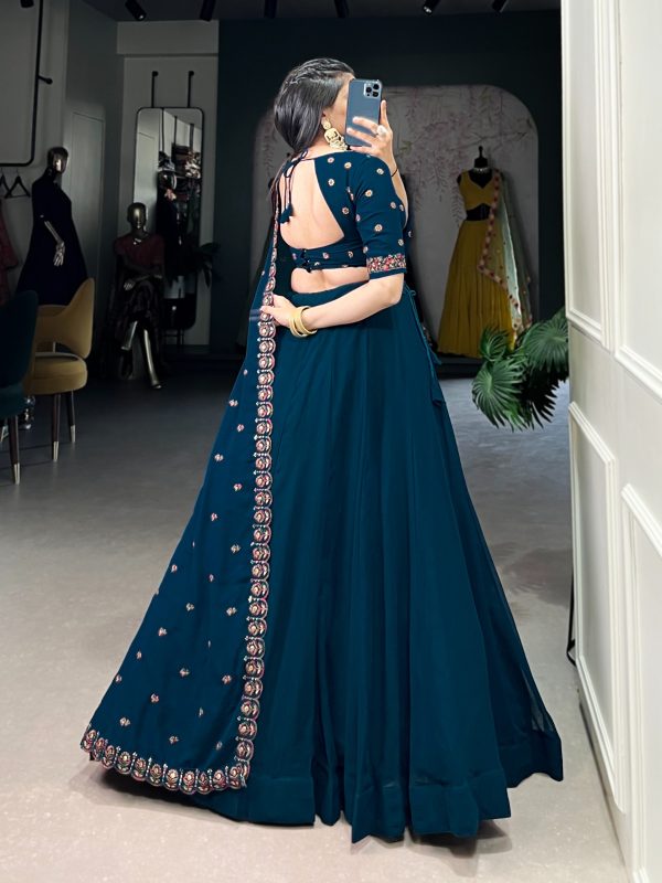LNB 1416 Firozi Color Georgette Plain Lehenga Choli Wedding, Party, Festive, Events Etc. Delivery 4-6 Working Days Rs 3999 | Lehenga, Bollywood Lehenga, Creative Lehenga, Designer Lehenga, Embroidered Lehenga, Party Wear Lehenga