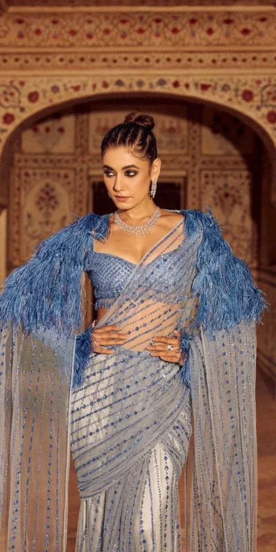 DF 3446 Firozi Color Mono Net 5mm Multy & Sequins Embroidery Work Saree Casual, Wedding, Festive, Events . Expected Delivery 4-6 Working Days @1759/- only | Sarees, Bollywood Sarees, Creative Sarees, Designer Sarees, Embroidered Sarees, Ethnic Saree, Modern Digital sarees, Party Wear Sarees