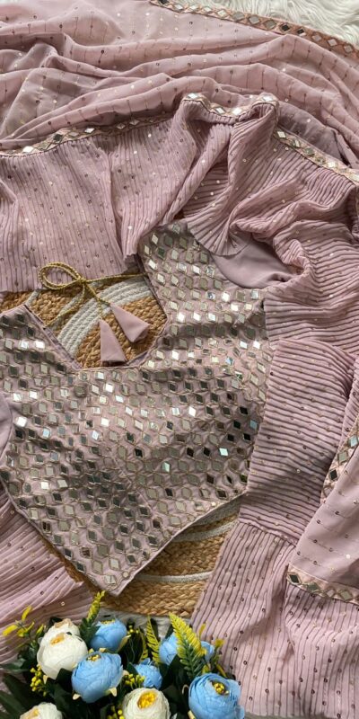 DF 3455 Light Peach Color Faux Georgette Embroidery Sequins Work Saree Casual, Wedding, Festive, Events . Expected Delivery 4-6 Working Days @1999/- only | Sarees, Bollywood Sarees, Creative Sarees, Designer Sarees, Embroidered Sarees, Ethnic Saree, Modern Digital sarees, Party Wear Sarees