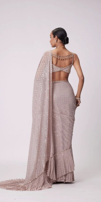 DF 3455 Light Peach Color Faux Georgette Embroidery Sequins Work Saree Casual, Wedding, Festive, Events . Expected Delivery 4-6 Working Days @1999/- only | Sarees, Bollywood Sarees, Creative Sarees, Designer Sarees, Embroidered Sarees, Ethnic Saree, Modern Digital sarees, Party Wear Sarees