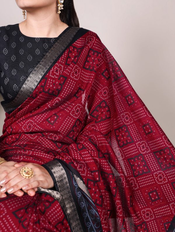 YNF 7046 Maroon Color Polyester Chanderi Print Zari Weaving Work Saree Casual, Wedding, Festive, Events . Expected Delivery  4-6 Working Days @1549/- only                                                                                | Sarees, Bollywood Sarees, Creative Sarees, Designer Sarees, Embroidered Sarees, Ethnic Saree, Modern Digital sarees, Party Wear Sarees