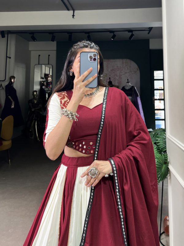 LNB 1714 Maroon Color Pure Rayon Plain Printed With Paper Mirror Work Lehenga Choli Wedding, Party, Festive, Events Etc. Delivery 4-6 Working Days Rs 3599 | Lehenga, Bollywood Lehenga, Creative Lehenga, Designer Lehenga, Embroidered Lehenga, Party Wear Lehenga