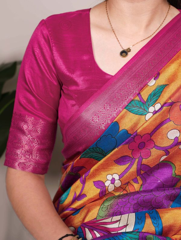 YNF 7047 Mustard Color Tasar Silk Printed With Zari Weaving Work Saree Casual, Wedding, Festive, Events . Expected Delivery  4-6 Working Days @1599/- only                                                                                | Sarees, Bollywood Sarees, Creative Sarees, Designer Sarees, Embroidered Sarees, Ethnic Saree, Modern Digital sarees, Party Wear Sarees