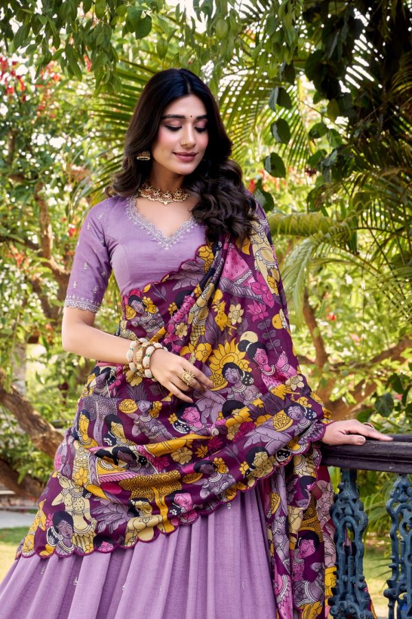 LNB 1237 Mustard Color Vichitra Sequins and Embroidery Work Kalamkari Lehenga Choli Wedding, Party, Festive, Events Etc. Delivery 4-6 Working Days Rs 3299 | Lehenga, Bollywood Lehenga, Creative Lehenga, Designer Lehenga, Embroidered Lehenga, Party Wear Lehenga