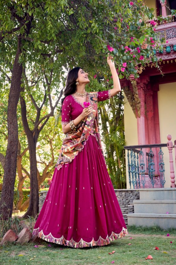 LNB 1237 Mustard Color Vichitra Sequins and Embroidery Work Kalamkari Lehenga Choli Wedding, Party, Festive, Events Etc. Delivery 4-6 Working Days Rs 3299 | Lehenga, Bollywood Lehenga, Creative Lehenga, Designer Lehenga, Embroidered Lehenga, Party Wear Lehenga