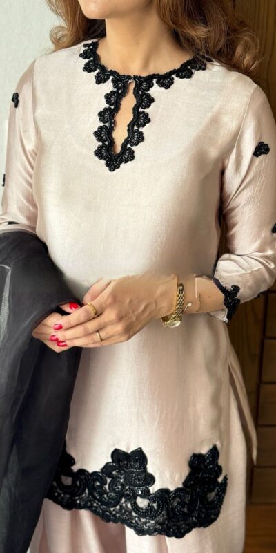 BE 371 Off White Color French Crape Sequence Embroidery Beads Salwar Suit Casual, Wedding, Festive, Events . Expected Delivery 4-6 Working Days @2099/- only | Jump Suits, Salwar suit, Casual Suits, Creative suits, Designer Suits, Palazzo Suits, Party Wear Suits, Patiala Suits, Straight Suits