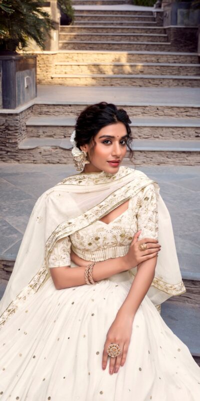 LNB 1422 Off White Color Silver Glosy Sequins and Embroidery Foil Work Lehenga Choli Wedding, Party, Festive, Events Etc. Delivery 4-6 Working Days Rs 3299 | Lehenga, Bollywood Lehenga, Creative Lehenga, Designer Lehenga, Embroidered Lehenga, Party Wear Lehenga