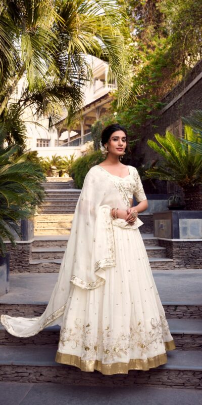 LNB 1422 Off White Color Silver Glosy Sequins and Embroidery Foil Work Lehenga Choli Wedding, Party, Festive, Events Etc. Delivery 4-6 Working Days Rs 3299 | Lehenga, Bollywood Lehenga, Creative Lehenga, Designer Lehenga, Embroidered Lehenga, Party Wear Lehenga