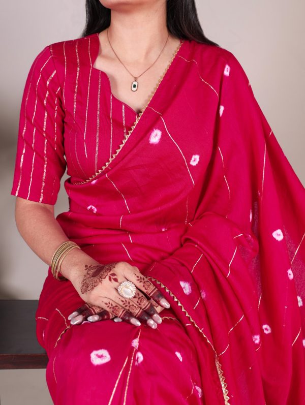 YNF 7503 Pink Color Viscose chanderi Sequins zari gota patti Saree Casual, Wedding, Festive, Events . Expected Delivery  4-6 Working Days @1499/- only                                                                                | Sarees, Bollywood Sarees, Creative Sarees, Designer Sarees, Embroidered Sarees, Ethnic Saree, Modern Digital sarees, Party Wear Sarees