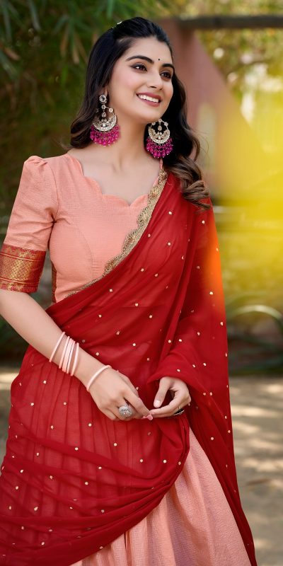 LNB1518 Pink Color Cotton Silk Thread Embroidery Work Lehenga Choli Wedding, Party, Festive, Events Etc. Delivery 4-6 Working Days Rs 2999 | Lehenga, Bollywood Lehenga, Creative Lehenga, Designer Lehenga, Embroidered Lehenga, Party Wear Lehenga