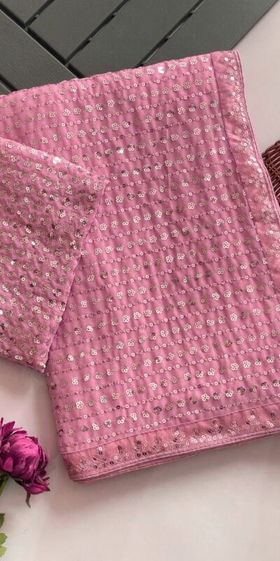 DF 3452 Pink Color Faux Georgette Embroidery Sequins Multi Work Saree Casual, Wedding, Festive, Events . Expected Delivery 4-6 Working Days @1799/- only | Sarees, Bollywood Sarees, Creative Sarees, Designer Sarees, Embroidered Sarees, Ethnic Saree, Modern Digital sarees, Party Wear Sarees