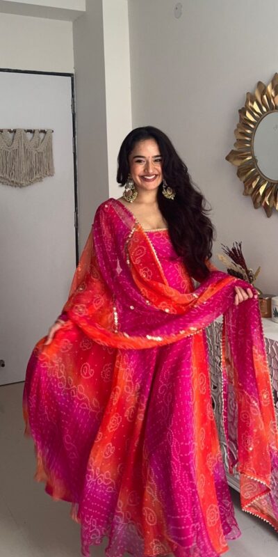 BE 388 Pink Color Faux Georgette With Print And Lace Work Gown Casual, Wedding, Festive, Events . Expected Delivery 4-6 Working Days @1999/- only | Gowns, Bollywood Gowns, Creative Gowns, Designer Gowns, Embroidered Gowns, Party Wear Gowns