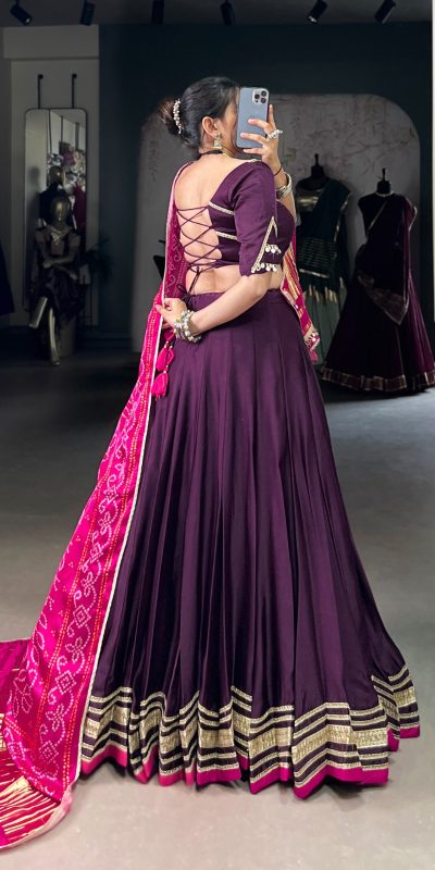LNB 1657 Purple Color Silk Georgette Original Mirror Lace Touch Up Lehenga Choli Wedding, Party, Festive, Events Etc. Delivery 4-6 Working Days Rs 4299 | Lehenga, Bollywood Lehenga, Creative Lehenga, Designer Lehenga, Embroidered Lehenga, Party Wear Lehenga