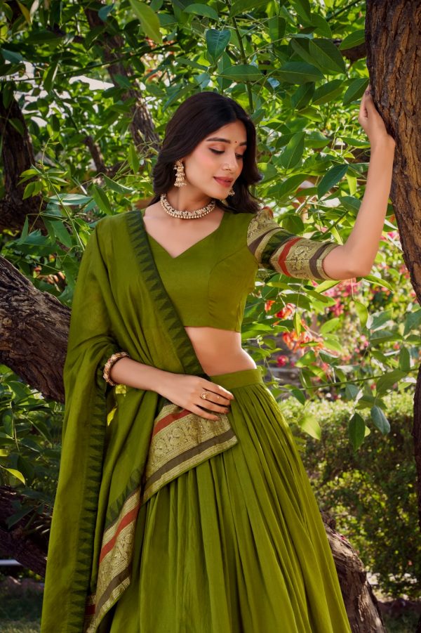 LNB 1902 Red Color Chanderi Plain With Zari Weaving Work Lehenga Choli Wedding, Party, Festive, Events Etc. Delivery 4-6 Working Days Rs 2099 | Lehenga, Bollywood Lehenga, Creative Lehenga, Designer Lehenga, Embroidered Lehenga, Party Wear Lehenga