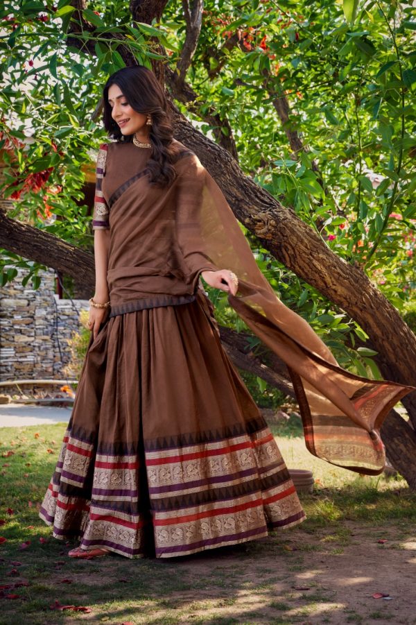 LNB 1902 Red Color Chanderi Plain With Zari Weaving Work Lehenga Choli Wedding, Party, Festive, Events Etc. Delivery 4-6 Working Days Rs 2099 | Lehenga, Bollywood Lehenga, Creative Lehenga, Designer Lehenga, Embroidered Lehenga, Party Wear Lehenga