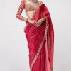 DF 3429 Red Color Faux Georgette 5mm Sequence Work Saree Casual, Wedding, Festive, Events . Expected Delivery  4-6 Working Days @2199/- only                                                 | Sarees, Bollywood Sarees, Creative Sarees, Designer Sarees, Embroidered Sarees, Ethnic Saree, Modern Digital sarees, Party Wear Sarees