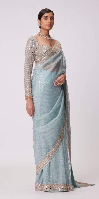 DF 3431 Sky Blue Color Faux Georgette Heavy 5mm Sequence Work Saree Casual, Wedding, Festive, Events . Expected Delivery 4-6 Working Days @1759/- only | Sarees, Bollywood Sarees, Creative Sarees, Designer Sarees, Embroidered Sarees, Ethnic Saree, Modern Digital sarees, Party Wear Sarees