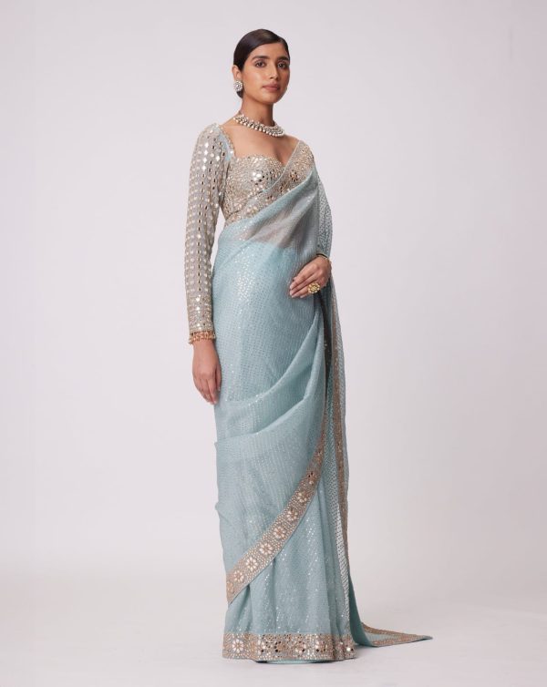 DF 3431 Sky Blue Color Faux Georgette Heavy 5mm Sequence Work Saree Casual, Wedding, Festive, Events . Expected Delivery  4-6 Working Days @1759/- only                                                                                | Sarees, Bollywood Sarees, Creative Sarees, Designer Sarees, Embroidered Sarees, Ethnic Saree, Modern Digital sarees, Party Wear Sarees
