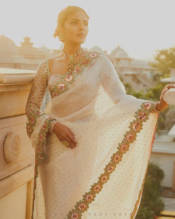 DF 3453 White Color Faux Georgette 5mm Sequence Work Casual, Wedding, Festive, Events . Expected Delivery  4-6 Working Days @2099/- only                                                                                | Sarees, Bollywood Sarees, Creative Sarees, Designer Sarees, Embroidered Sarees, Ethnic Saree, Modern Digital sarees, Party Wear Sarees