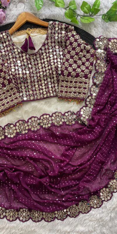 DF 3429 Wine Color Faux Georgette 5mm Sequence Work Saree Casual, Wedding, Festive, Events . Expected Delivery 4-6 Working Days @2199/- only | Sarees, Bollywood Sarees, Creative Sarees, Designer Sarees, Embroidered Sarees, Ethnic Saree, Modern Digital sarees, Party Wear Sarees