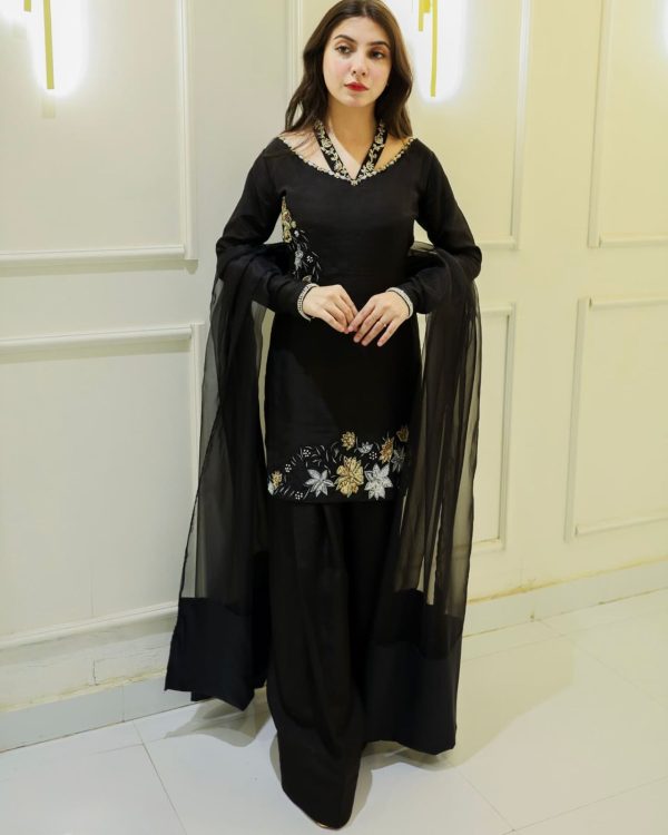 NSR 856 Black in Natural Crep Silk With Embroidery Sequence Work with Full Sleeve Lace Work & Lace Border Salwar Suit . Get it for ₹1799. Delivery 4-6 | Jump Suits, Tops & Bottoms, Track Suits, Salwar suit, Casual Suits, Creative suits, Designer Suits, Palazzo Suits, Party Wear Suits, Patiala Suits, Straight Suits, Trendy Wear