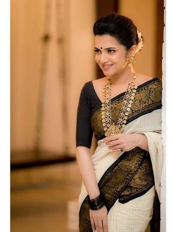 KP 3025 Black Soft Lichi Silk Saree Perfect for Wedding, Party, Baby Shower, Onam, Durga Puja . Available at ₹1449 only. Delivery 4-6 Working Days. | Sarees, Bollywood Sarees, Creative Sarees, Designer Sarees, Embroidered Sarees, Ethnic Saree, Modern Digital sarees, Party Wear Sarees