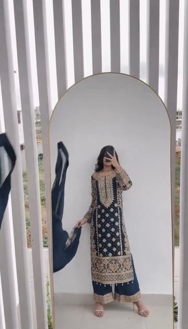 SR 1654 Maroon in Faux Georgette With Heavy Embroidery Sequence Work Wedding, Party, Festive, Events Special 4-6 Working Days At 2599/- Only | Jump Suits, Salwar suit, Casual Suits, Creative suits, Designer Suits, Palazzo Suits, Party Wear Suits, Patiala Suits, Straight Suits