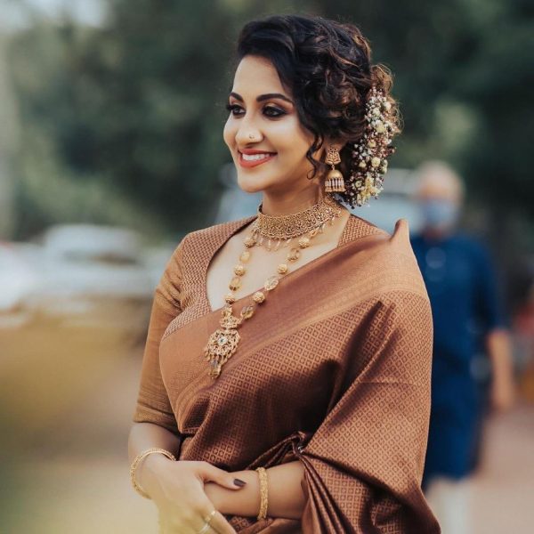 111 KP 4052 Brown Soft Lichi Silk with Lace Work & Lace Border Saree . Available at ₹1399 only. Delivery 4-6 Working Days. Shop now. | Sarees, Bollywood Sarees, Creative Sarees, Designer Sarees, Embroidered Sarees, Ethnic Saree, Modern Digital sarees, Party Wear Sarees