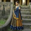 LG 648 Navy Blue Color Rayon Printed Mirror Work Lehenga Choli in Introductory Price ₹1999. Delivery 4-6 Working Days. Shop now. | Lehenga, Bollywood Lehenga, Creative Lehenga, Designer Lehenga, Embroidered Lehenga, Party Wear Lehenga