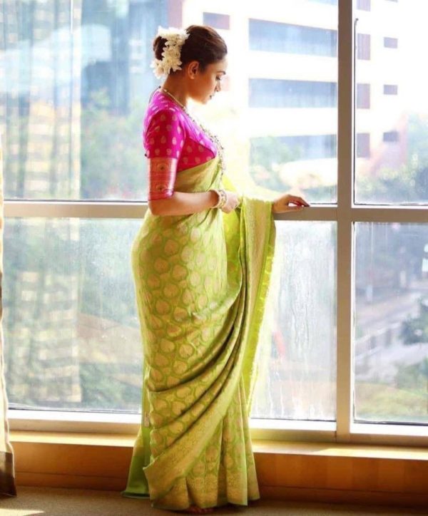 KP 5005 Parrot Green Soft Lichi Silk Cloth. Saree with Lace Border & Lace Work. Get it for ₹1399. Delivery 4-6 Working Days. Shop now. | Sarees, Bollywood Sarees, Creative Sarees, Designer Sarees, Embroidered Sarees, Ethnic Saree, Modern Digital sarees, Party Wear Sarees
