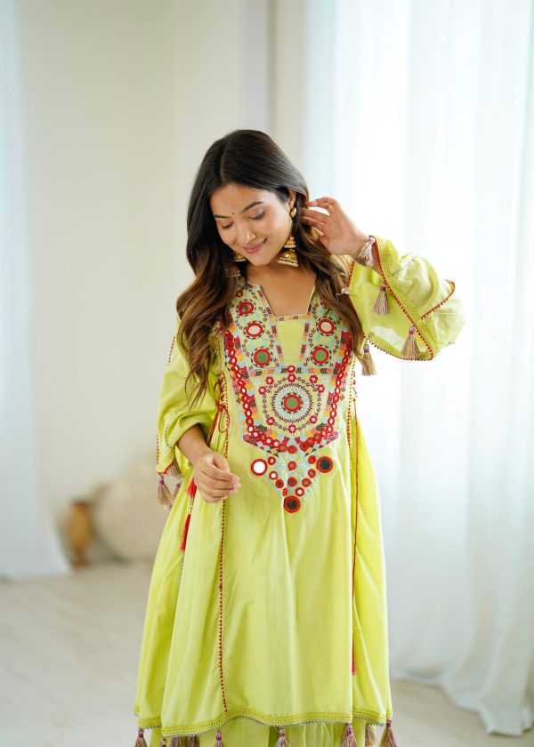 SRK 5286 Pista in Khadi Cotton Mirror Work & Embroidery Work Salwar Suit . Now at just ₹2099. Delivery 4-6 Working Days. Shop now. | Jump Suits, Salwar suit, Casual Suits, Creative suits, Designer Suits, Palazzo Suits, Party Wear Suits, Patiala Suits, Straight Suits