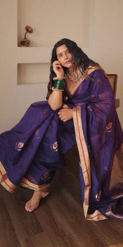 KP 5084 Purple Soft Lichi Silk Lace Work & Lace Border Saree in Exclusive Offer ₹1449. Delivery 4-6 Working Days. Shop now. | Sarees, Bollywood Sarees, Creative Sarees, Designer Sarees, Embroidered Sarees, Ethnic Saree, Modern Digital sarees, Party Wear Sarees