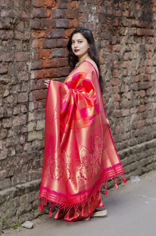 KP 1014 Red Soft Lichi Silk With Designer Work Saree . Wedding, Party, Festive, Events, Best Price ₹1499. Delivery 4-6 Working Days. Shop now. | Sarees, Bollywood Sarees, Creative Sarees, Designer Sarees, Embroidered Sarees, Ethnic Saree, Modern Digital sarees, Party Wear Sarees
