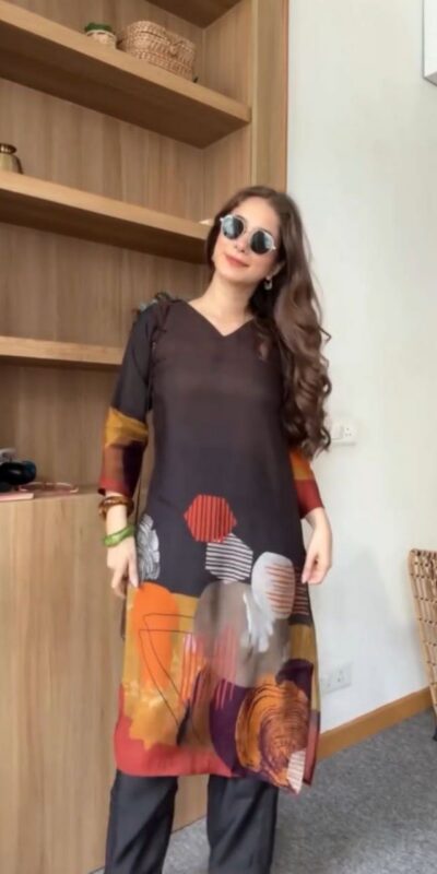 DC 110 Black Fox Georgette Kurti with Digital Print. Wedding, Party, Festive, Events, Grab it for ₹1499. Delivery 4-6 Working Days. Shop now. | Kurti, Bollywood Kurti, Creative Kurtis, Designer Kurti, Party Wear Kurti, Selfie Kurti