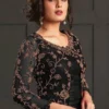 Black Net Stone Work Salwar Suit