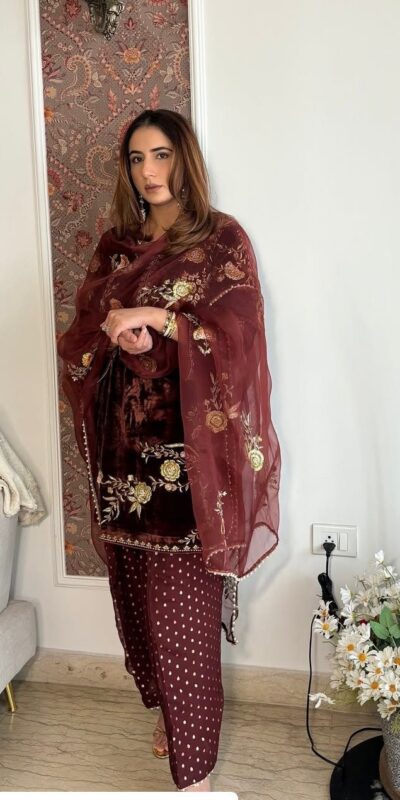 BE 408 Brown Soft Organza Salwar Suit with Lace Work & Embroidery Work. Special Price ₹2049. Delivery 4-6 Working Days. Shop now. | Lehenga, Bollywood Lehenga, Creative Lehenga, Designer Lehenga, Embroidered Lehenga, Party Wear Lehenga