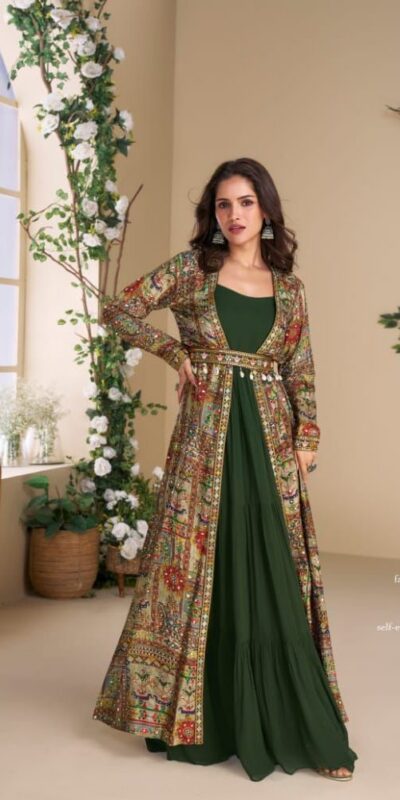 FC 5824 Green Blooming Georgette Mirror Work & Embroidery Work Kurti in . Special Price ₹2649. Delivery 4-6 Working Days. Shop now. | Kurti, Bollywood Kurti, Creative Kurtis, Designer Kurti, Party Wear Kurti, Selfie Kurti