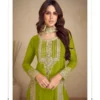 Mahendi Chinon Multi Embroidery Work Salwar Suit