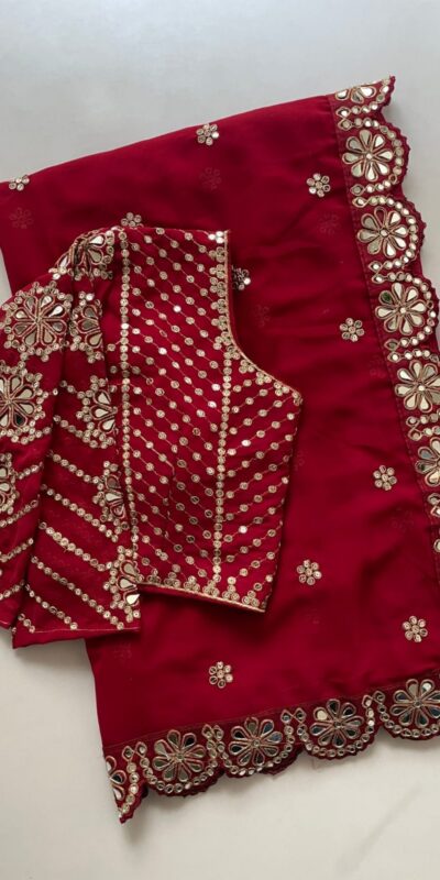 DF 3457 Maroon Color Georgette Sequence Original Mirror Work Saree Casual, Wedding, Festive, Events . Expected Delivery 4-6 Working Days @2099/- only | Sarees, Bollywood Sarees, Creative Sarees, Designer Sarees, Embroidered Sarees, Ethnic Saree, Modern Digital sarees, Party Wear Sarees