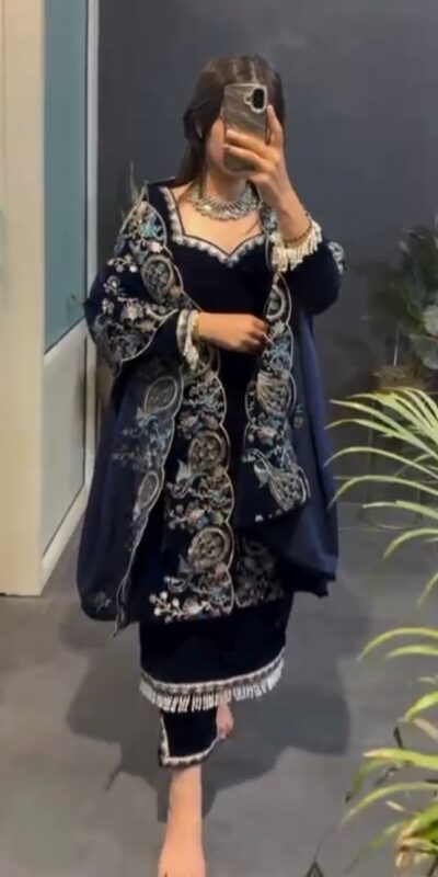 RTC 5935 Navy Blue in Viscose Velvet Lace Work Salwar Suit . Wedding, Party, Festive, Events, Get it for ₹2049. Delivery 4-6 Working Days. Shop now. | Jump Suits, Tops & Bottoms, Track Suits, Salwar suit, Casual Suits, Creative suits, Designer Suits, Palazzo Suits, Party Wear Suits, Patiala Suits, Straight Suits, Trendy Wear