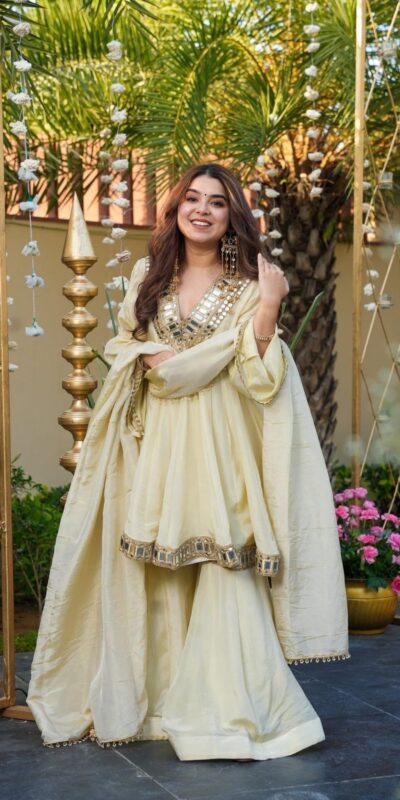 VLM 306 Off White Cosmos Silk Salwar Suit Perfect for Wedding, Party, Ethnic Day, Anniversary, Pooja – . Exclusive Offer ₹2549. Delivery 4-6 Worki | Jump Suits, Tops & Bottoms, Track Suits, Salwar suit, Casual Suits, Creative suits, Designer Suits, Palazzo Suits, Party Wear Suits, Patiala Suits, Straight Suits, Trendy Wear