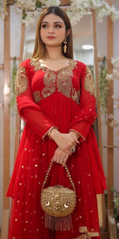 BT 5006 Red Fox Georgette Salwar Suit with Sequins Work & Embroidery Work. Best Price ₹1999. Delivery 4-6 Working Days. Shop now. | Jump Suits, Tops & Bottoms, Track Suits, Salwar suit, Casual Suits, Creative suits, Designer Suits, Palazzo Suits, Party Wear Suits, Patiala Suits, Straight Suits, Trendy Wear