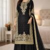 SSR 535 Black in Organza Silk Embroidery Work Salwar Suit . Available at ₹2399 only. Delivery 4-6 Working Days. Shop now. | Jump Suits, Tops & Bottoms, Track Suits, Salwar suit, Casual Suits, Creative suits, Designer Suits, Palazzo Suits, Party Wear Suits, Patiala Suits, Straight Suits, Trendy Wear