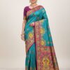 MB 56 Blue in Color Paithani Silk Lace Border & Lace Work Saree . Special Price ₹2399. Delivery 4-6 Working Days. Shop now. | Sarees, Bollywood Sarees, Creative Sarees, Designer Sarees, Embroidered Sarees, Ethnic Saree, Modern Digital sarees, Party Wear Sarees