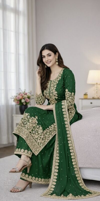 SSR 535 Green in Organza Silk Embroidery Work Salwar Suit . Available at ₹2399 only. Delivery 4-6 Working Days. Shop now. | Jump Suits, Tops & Bottoms, Track Suits, Salwar suit, Casual Suits, Creative suits, Designer Suits, Palazzo Suits, Party Wear Suits, Patiala Suits, Straight Suits, Trendy Wear