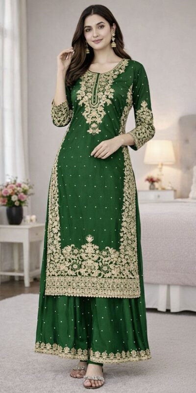 SSR 535 Green in Organza Silk Embroidery Work Salwar Suit . Available at ₹2399 only. Delivery 4-6 Working Days. Shop now. | Jump Suits, Tops & Bottoms, Track Suits, Salwar suit, Casual Suits, Creative suits, Designer Suits, Palazzo Suits, Party Wear Suits, Patiala Suits, Straight Suits, Trendy Wear