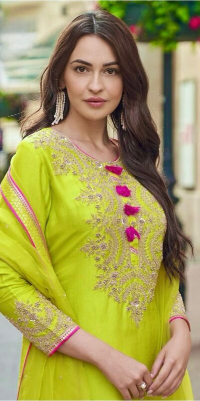 ST 233 Lime Yellow in Color Embroidery Work Salwar Suit Faux Georgette. Get it for ₹2049. Delivery 4-6 Working Days. Shop now. | Jump Suits, Tops & Bottoms, Track Suits, Salwar suit, Casual Suits, Creative suits, Designer Suits, Palazzo Suits, Party Wear Suits, Patiala Suits, Straight Suits, Trendy Wear