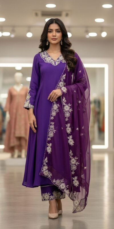 LG 2053 Purple Roman Silk Salwar Suit Perfect for Wedding, Party, Eid, Holi, Cultural Events – . Exclusive Offer ₹2099. Delivery 4-6 Working Days. | Jump Suits, Tops & Bottoms, Track Suits, Salwar suit, Casual Suits, Creative suits, Designer Suits, Palazzo Suits, Party Wear Suits, Patiala Suits, Straight Suits, Trendy Wear