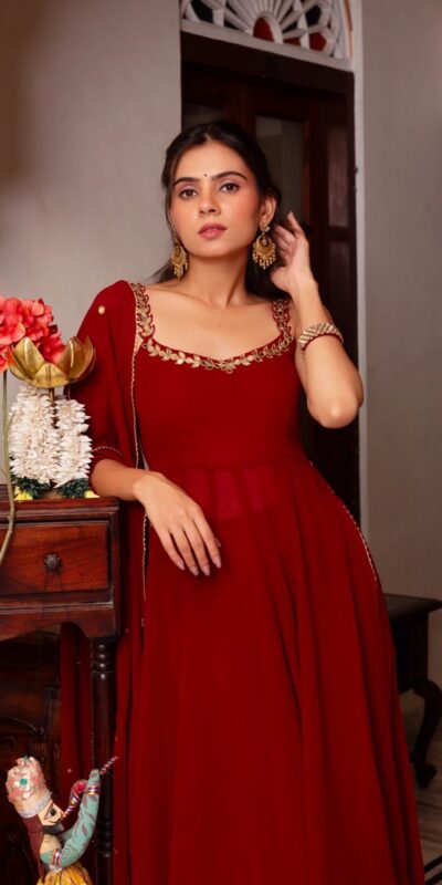 RTC 5889 Red Faux Georgette Salwar Suit with Lace Work & Mirror Work. Affordable Price ₹1999. Delivery 4-6 Working Days. Shop now. | Jump Suits, Tops & Bottoms, Track Suits, Salwar suit, Casual Suits, Creative suits, Designer Suits, Palazzo Suits, Party Wear Suits, Patiala Suits, Straight Suits, Trendy Wear