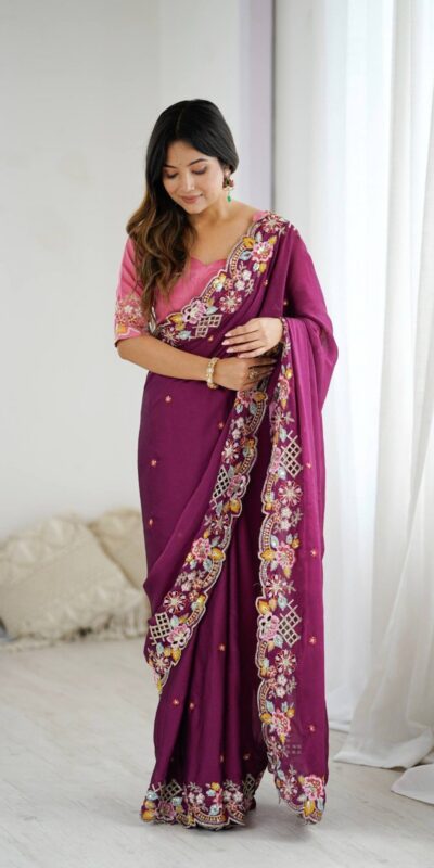 BT 1303 Wine Premium Noha Crush Saree with Sequins Work & Embroidery Work. Exclusive Offer ₹2149. Delivery 4-6 Working Days. Shop now. | Sarees, Bollywood Sarees, Creative Sarees, Designer Sarees, Embroidered Sarees, Ethnic Saree, Modern Digital sarees, Party Wear Sarees
